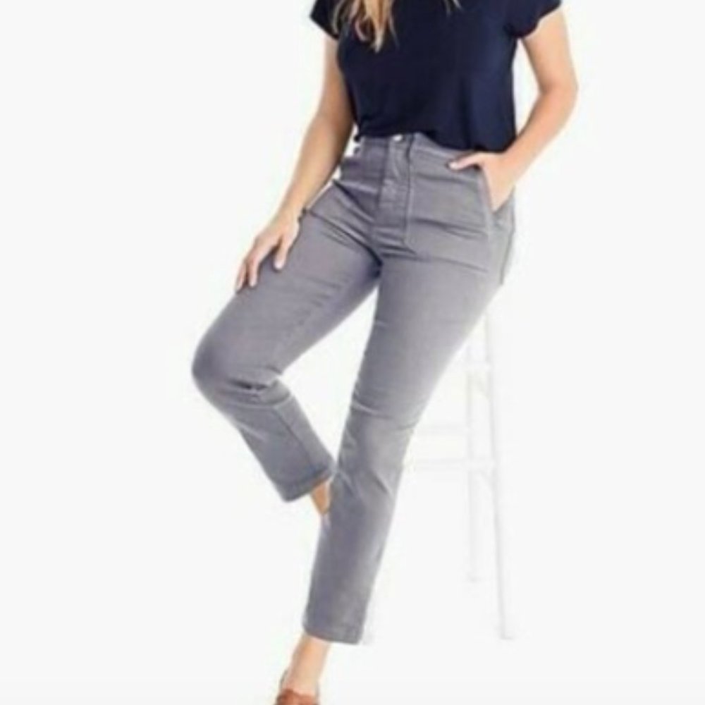 J.Crew Slate Grey Skinny Stretch Zip Cargo Style B8708